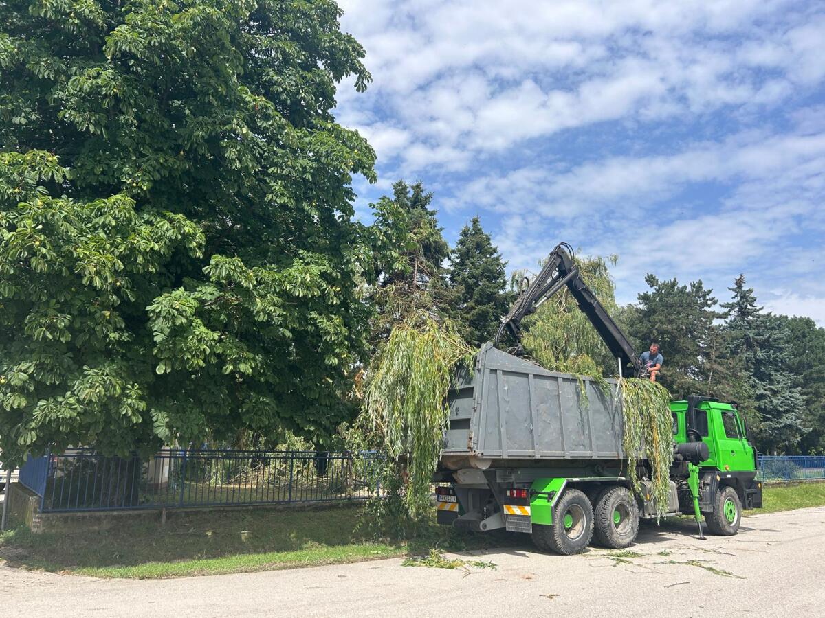 Žirany búrka tornádo?