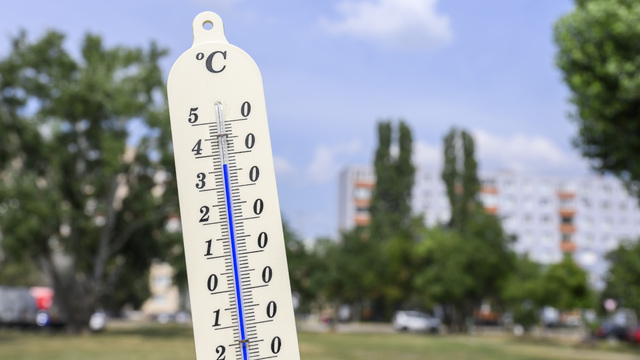 horúčavy leto teplomer