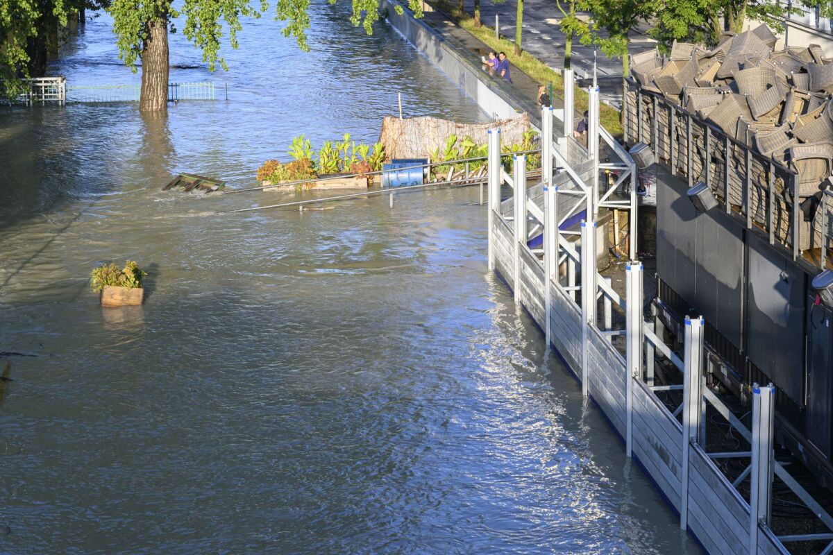 Stav rieky Dunaj v Bratislave 17. septembra 2024.