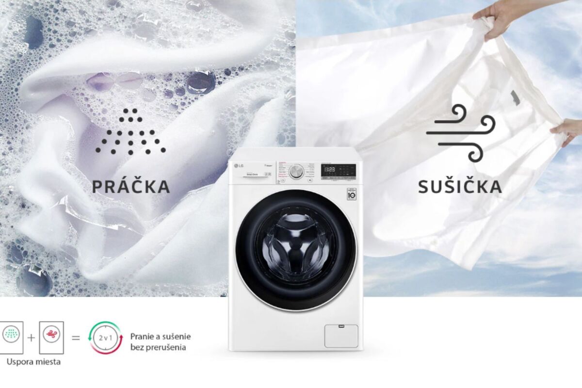 Kombinovaná práčka so sušičkou.