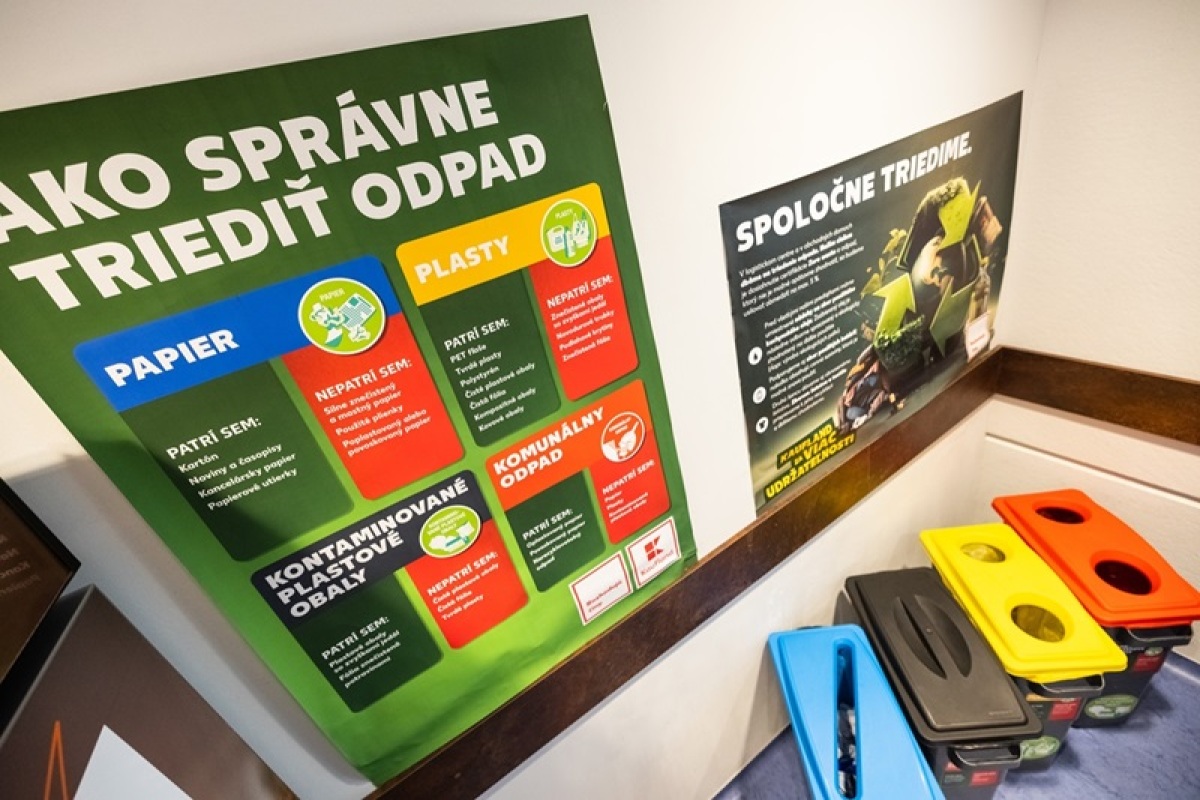 Kaufland dokáže pozitívne využiť a zhodnotiť v priemere až 94 percent vlastného vyprodukovaného odpadu