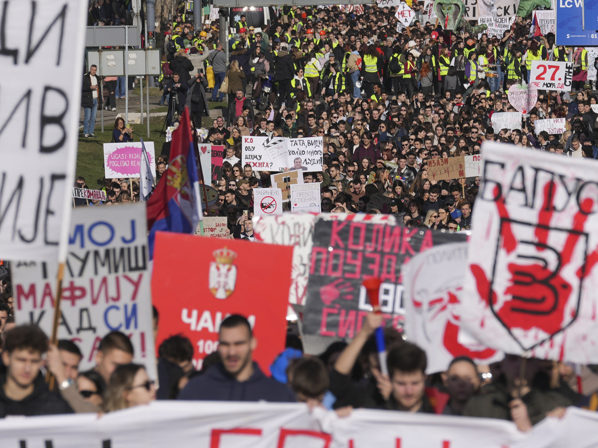 srbsko protest belehrad