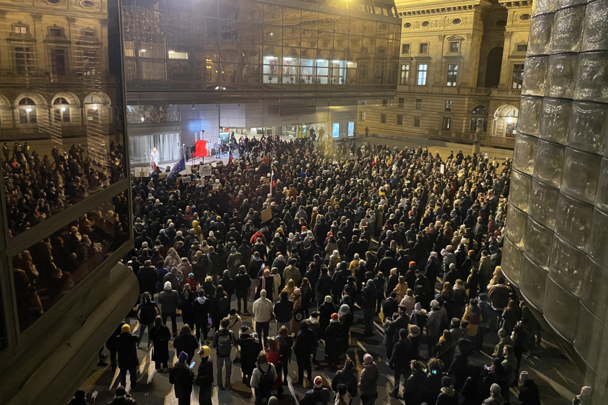 protest praha