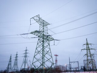elektrické vedenie elektrina