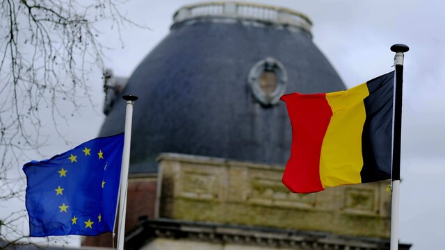 Belgicko EÚ vlajky vlajka