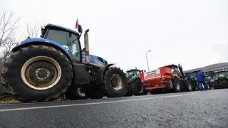 protest traktory hranice farmári