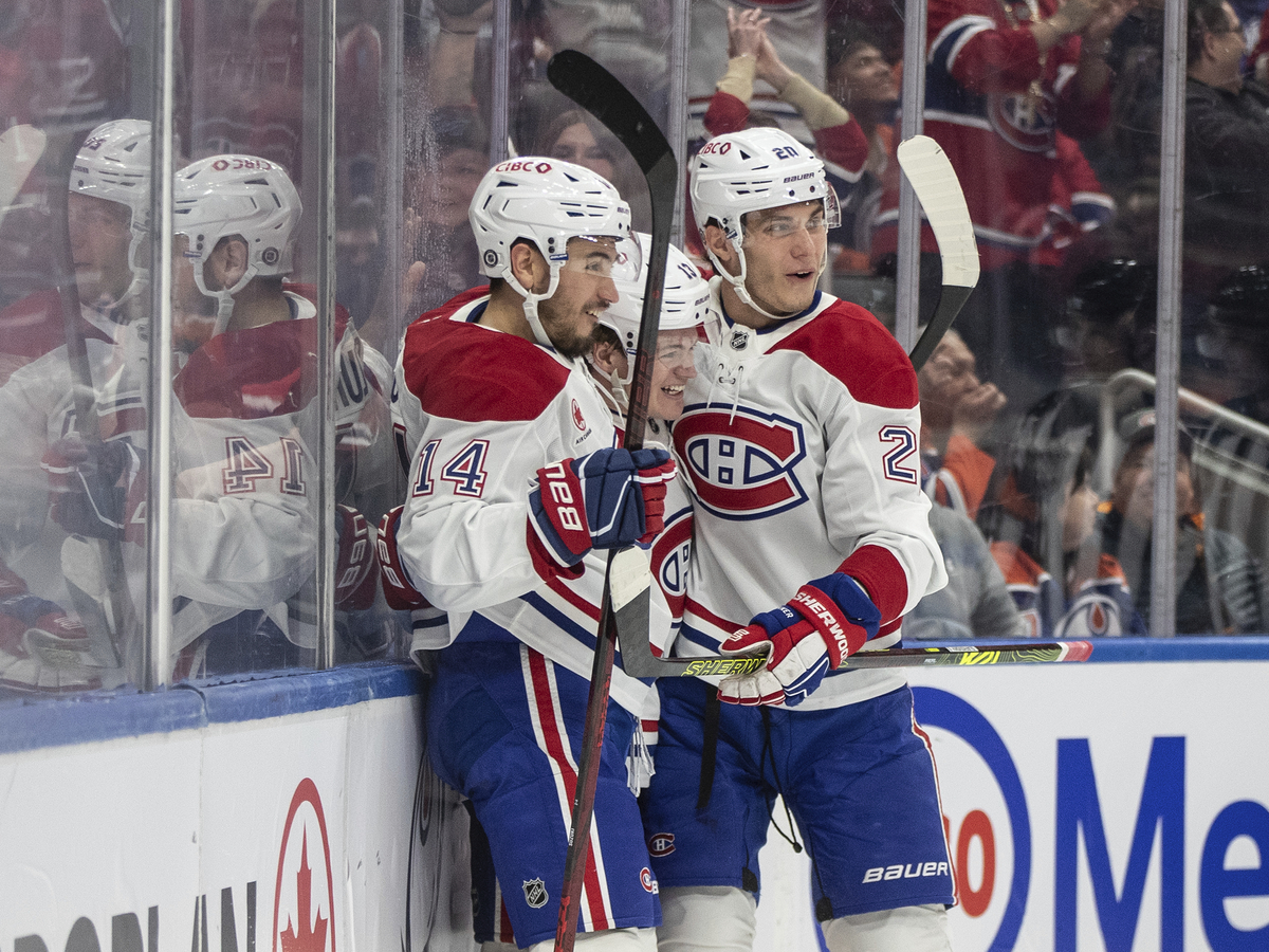 Canadiens Oilers nhl slafkovsky