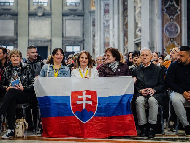 Pápež František adresoval Slovákom v Ríme posolstvo nádeje. Na púti sa zúčastnil aj prezident Pellegrini