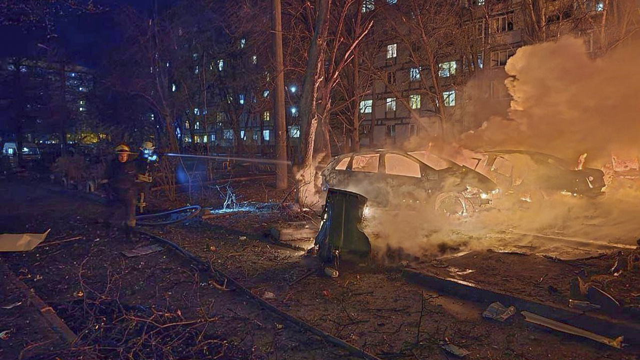 ukrajina dneper utok dronov