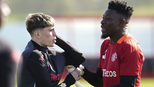 André Onana v drese Manchestru United.
