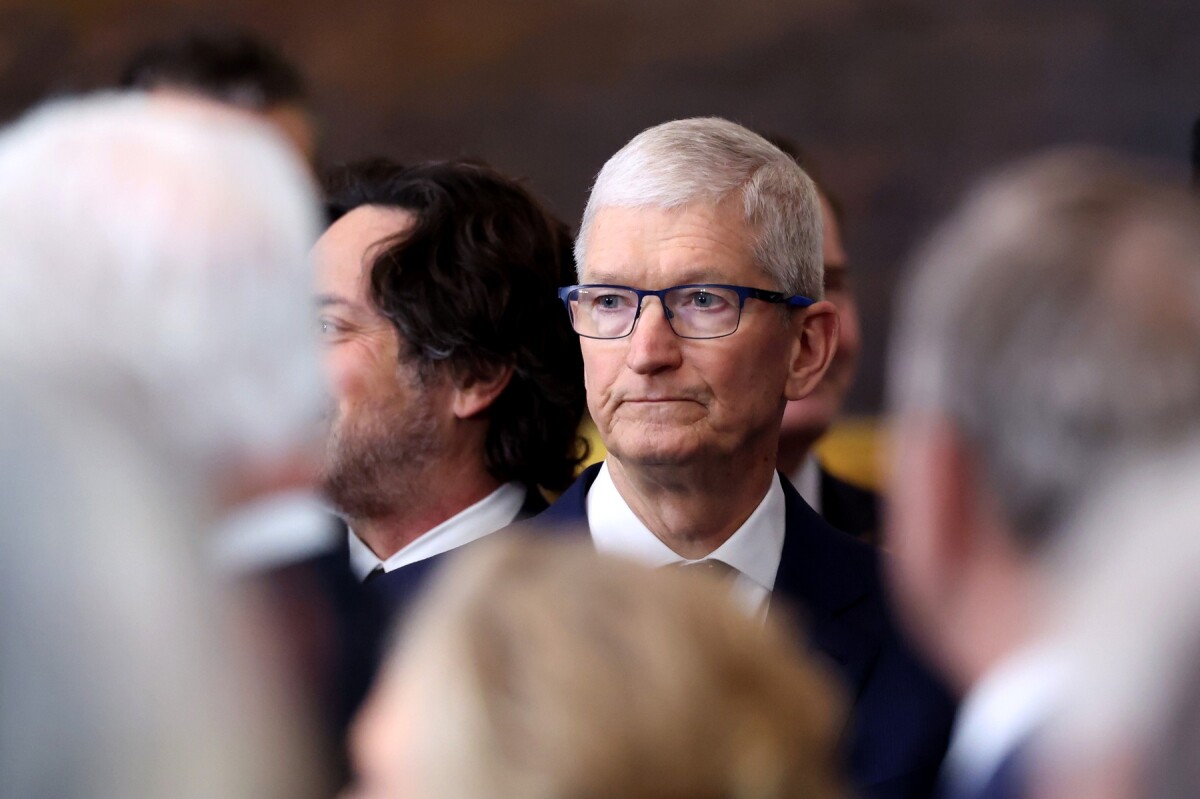 Tim Cook na inaugurácii Donalda Trumpa.