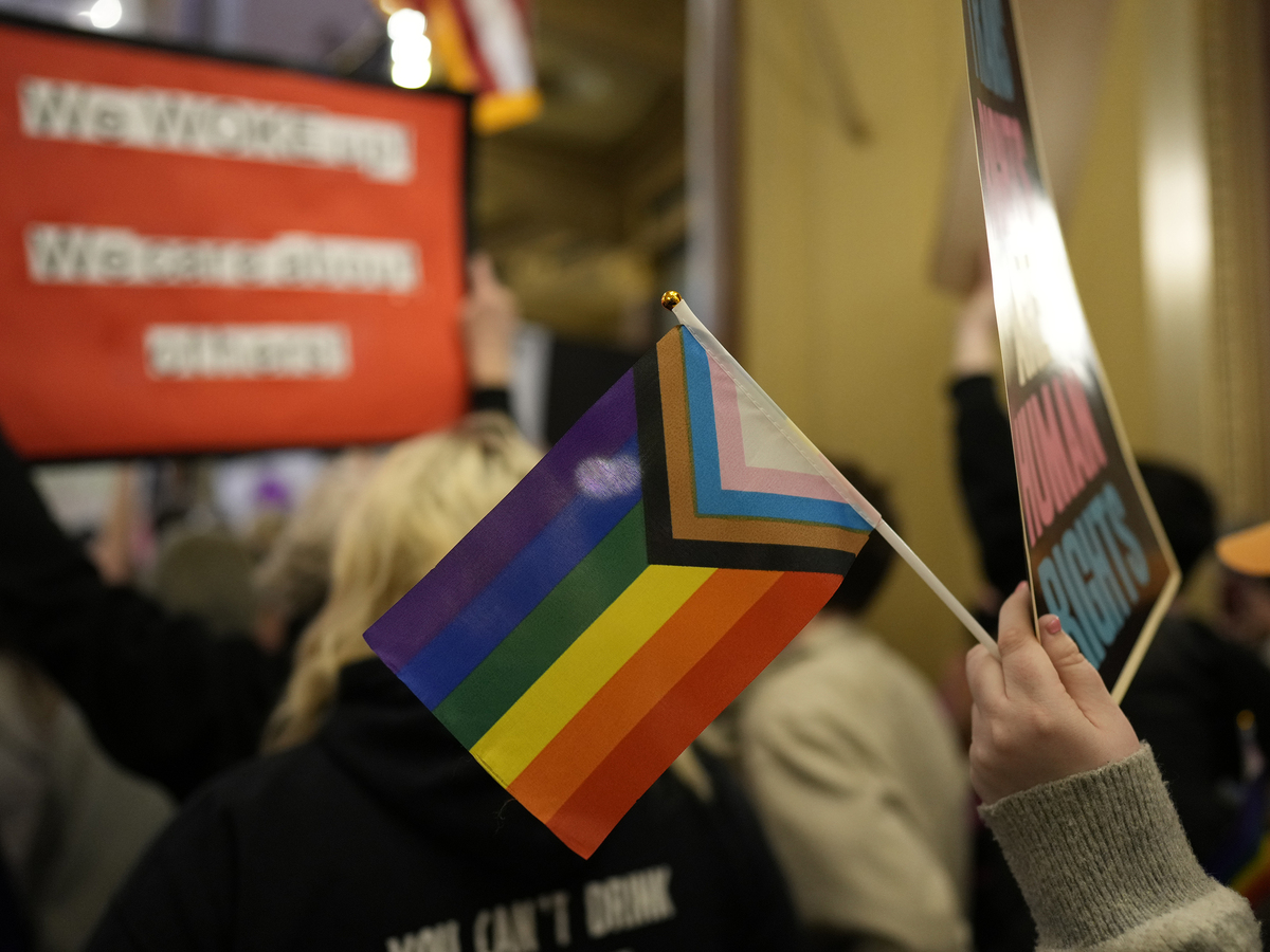 Transgender lgbti dúhová vlajka