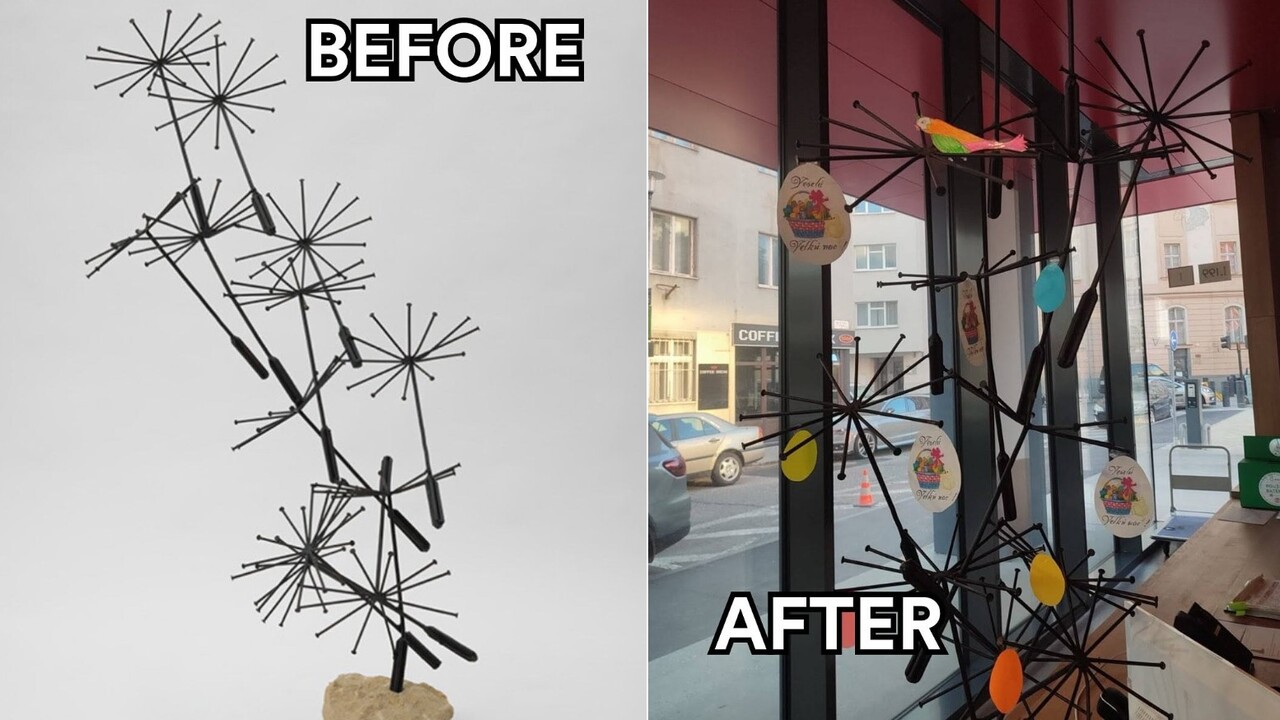 sng umelecko dielo pupavy vyzdobene na velku noc