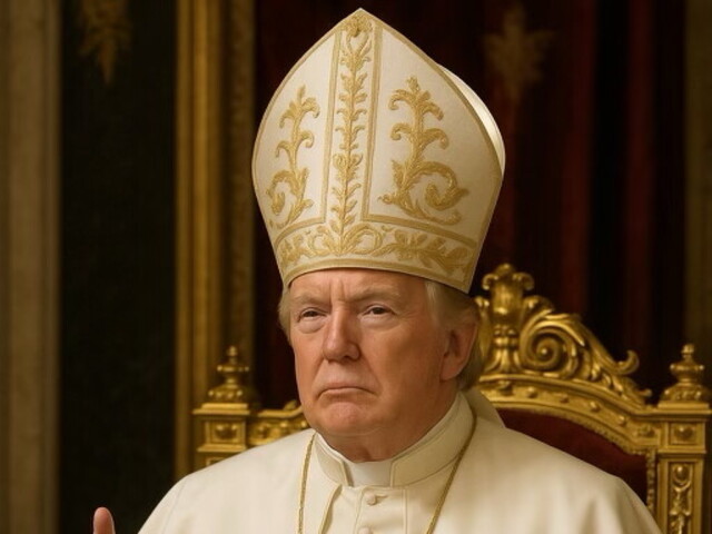 „Pápež Trump“ ovládol sociálne siete. V bielom rúchu a so zlatým krížom žehná svetu, viacerých pobúril