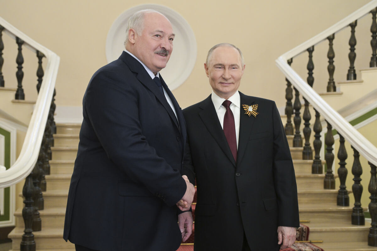 Moskva vojenská prehliadka Putin Lukašenko