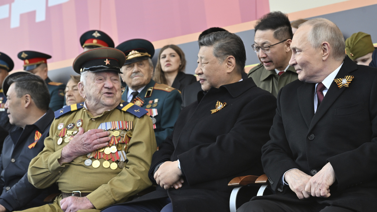 Moskva vojenská prehliadka Putin Si Ťin-pching