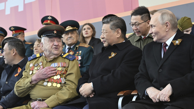 Moskva vojenská prehliadka Putin Si Ťin-pching