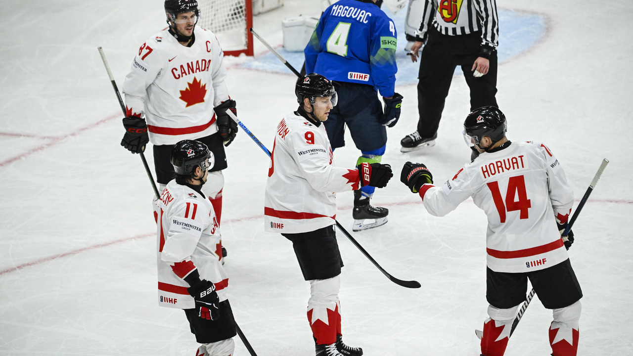 kanada slovinsko hokej ms