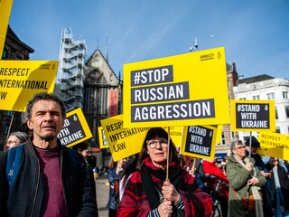 Amnesty International Rusko protest 