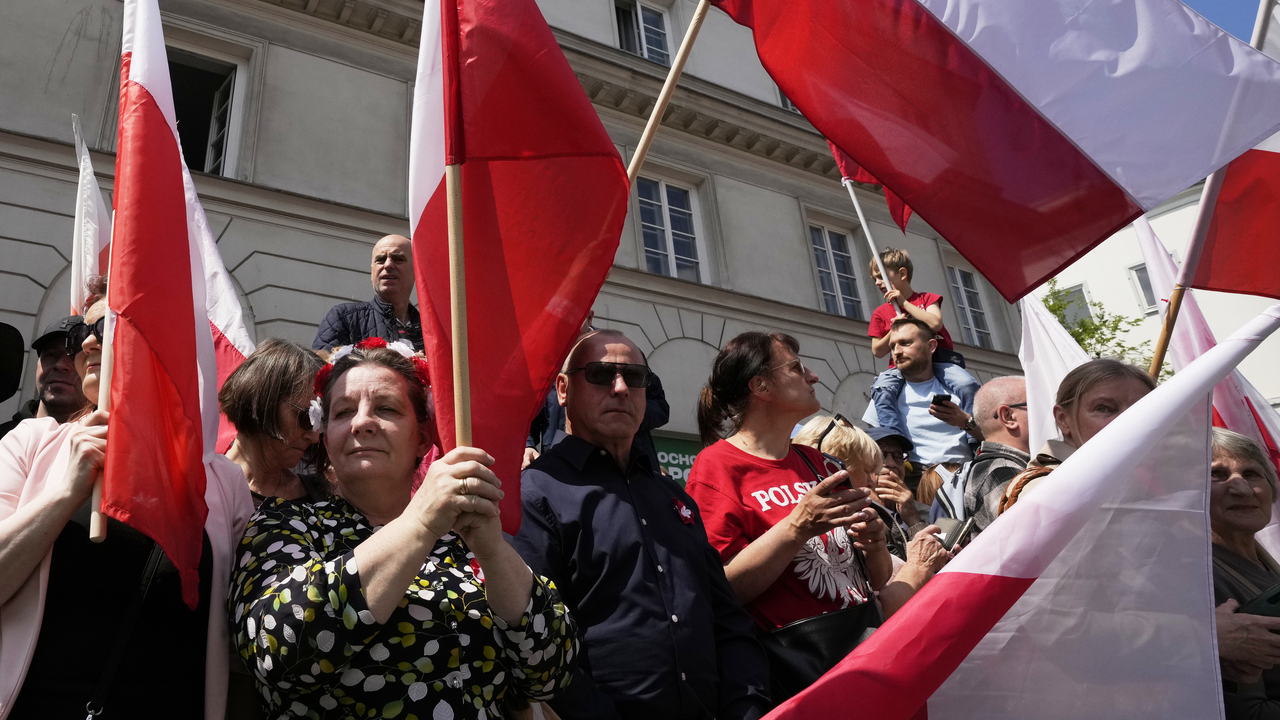 Poľsko voľby vlajky