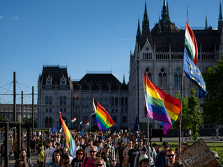 pride protest Budapešť Maďarsko