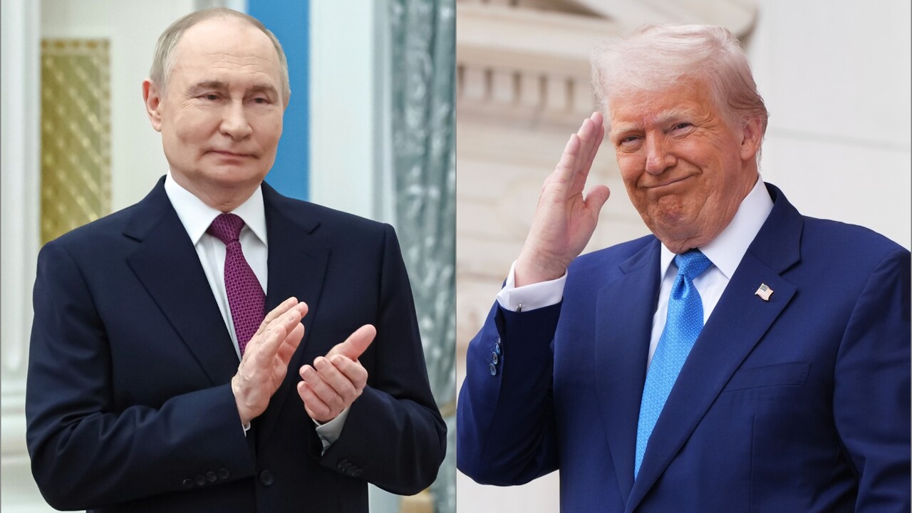 putin trump koláž