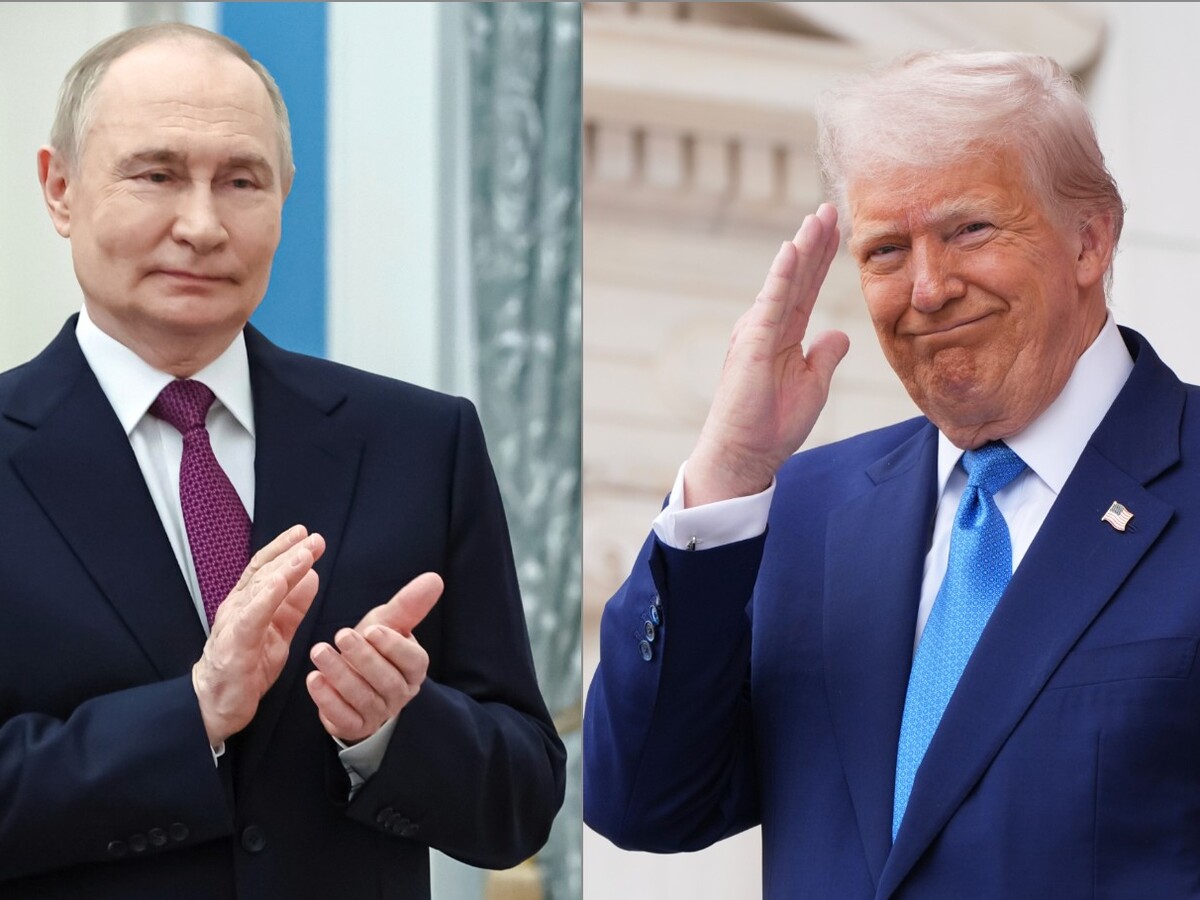 putin trump koláž