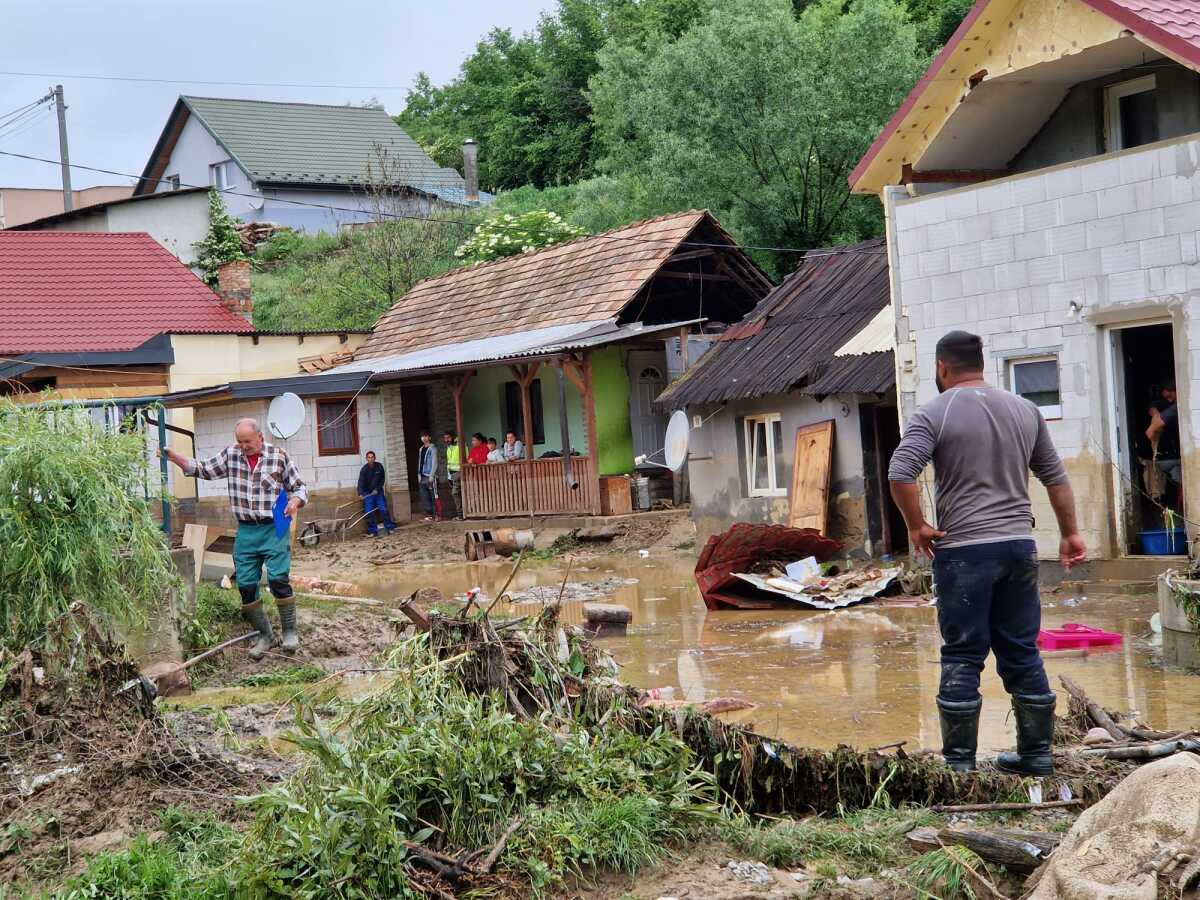 zaplavená osada v Rokycanoch