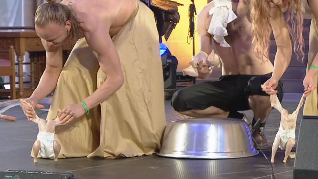 nemecko kontroverzná show kurčatá 