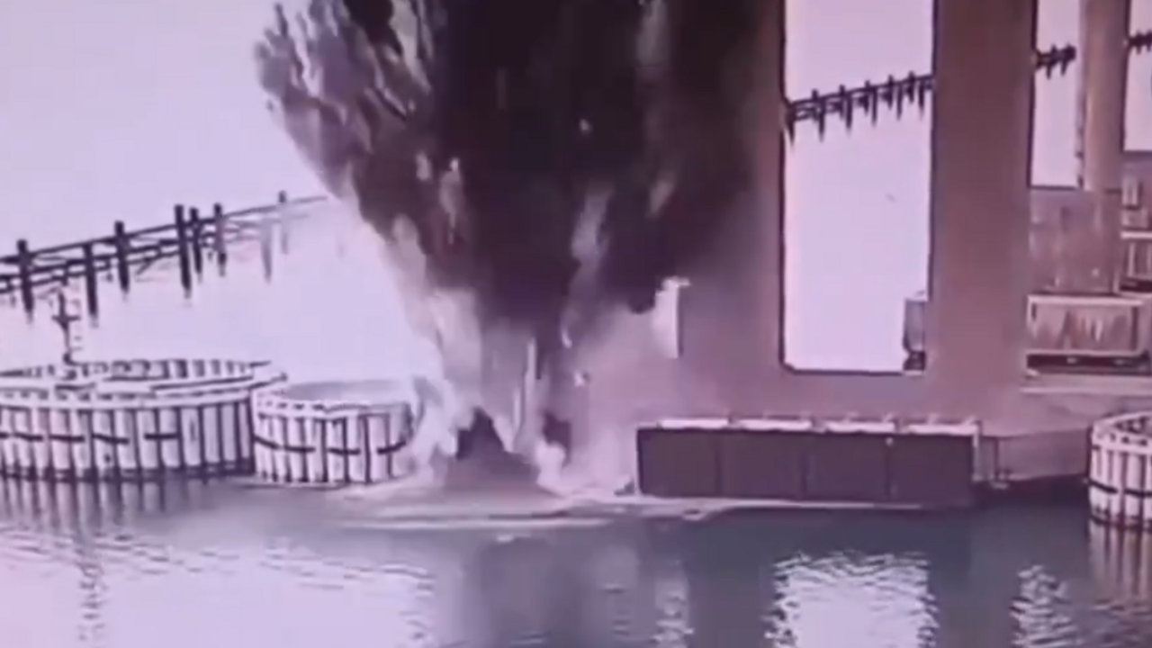 krymský most, výbuch