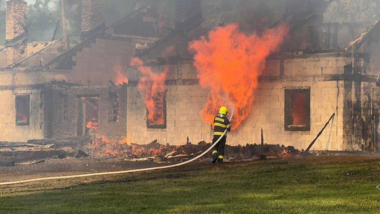 požiar chatky Hrabušice