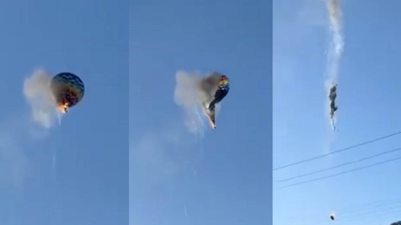 balón nehoda Brazília