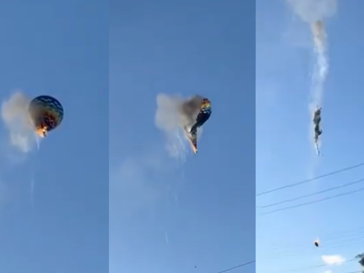 balón nehoda Brazília