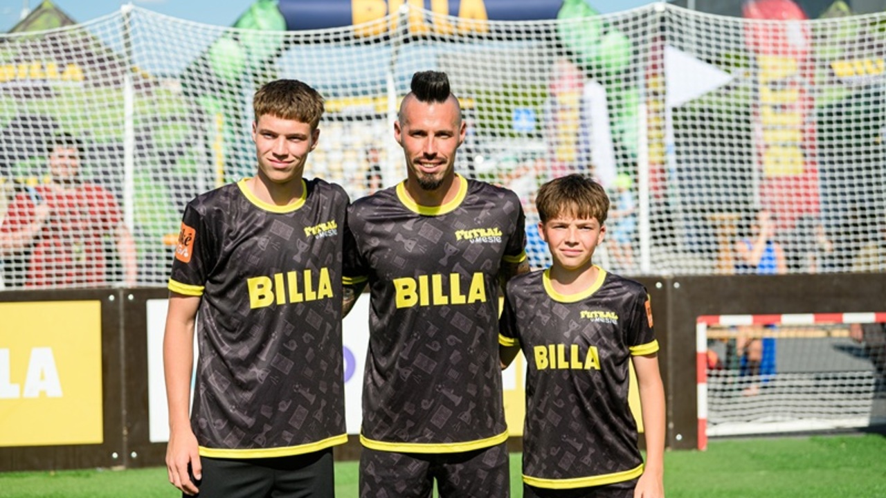 Marek Hamšík so synmi Christianom a Lucasom.