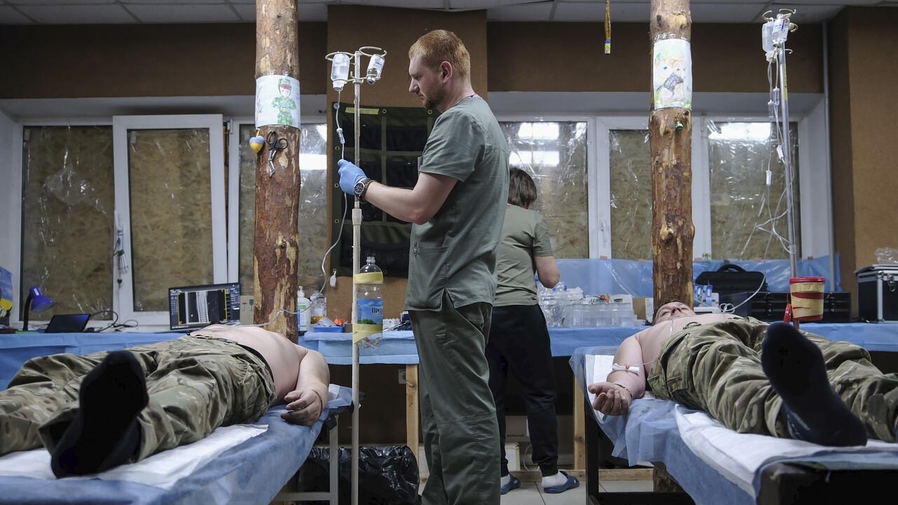 vojaci Ukrajina nemocnica