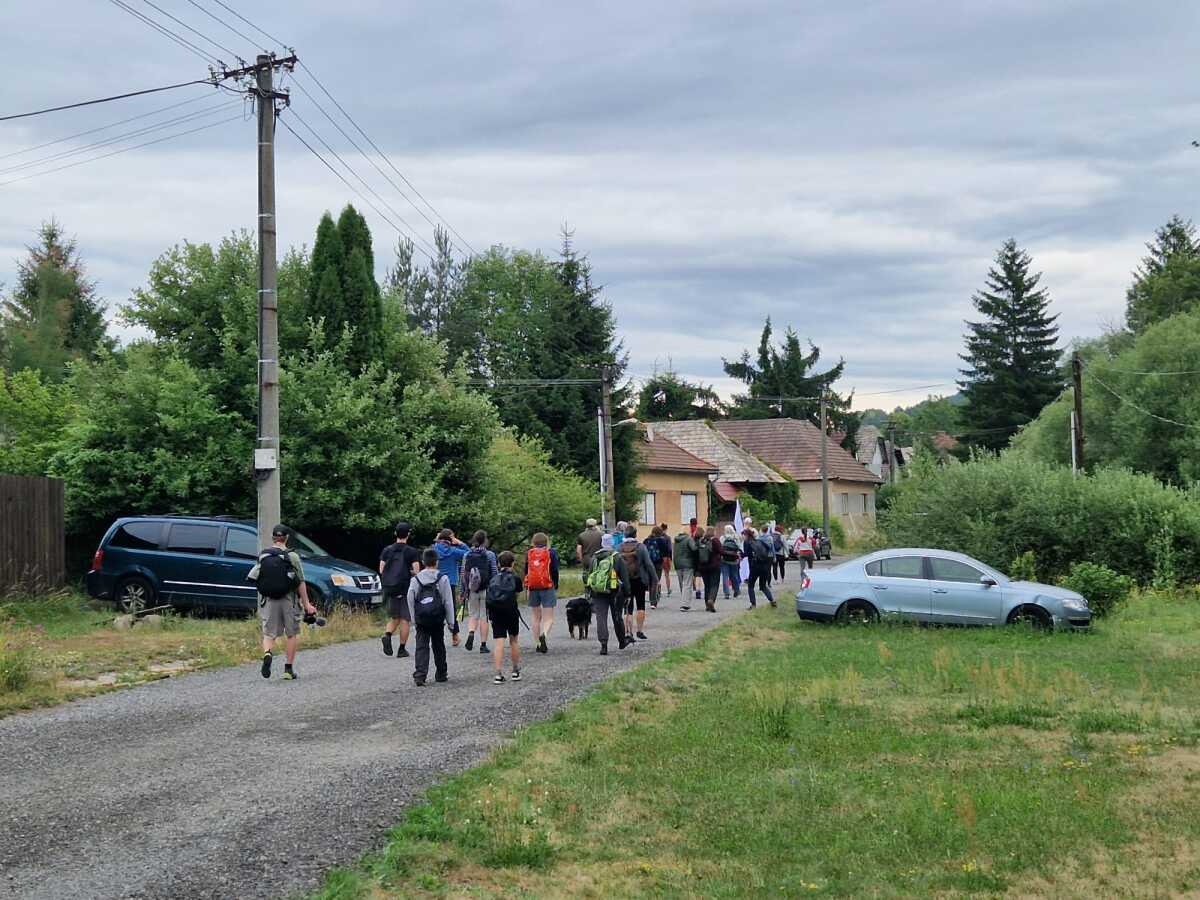 Málinec pochod protest 