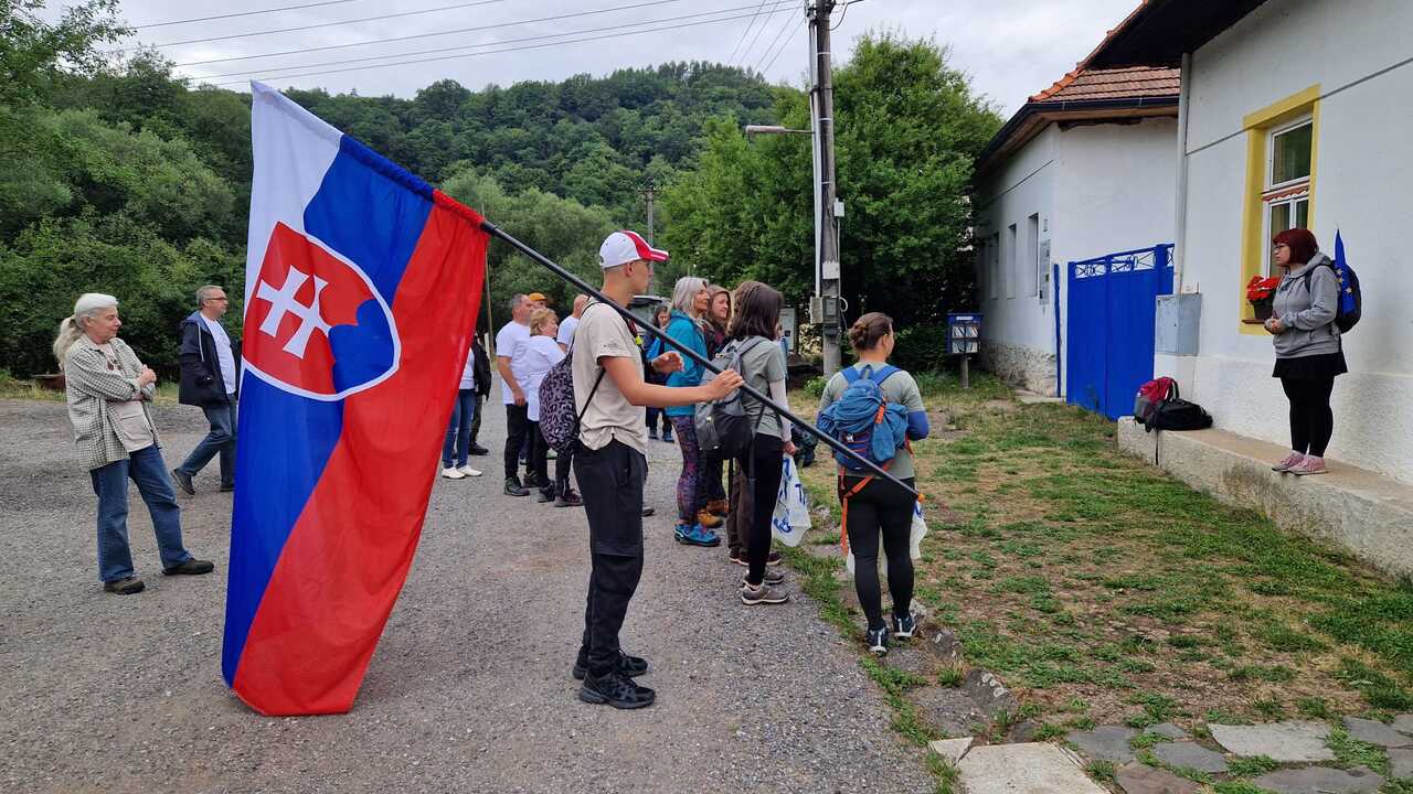 Málinec pochod protest 