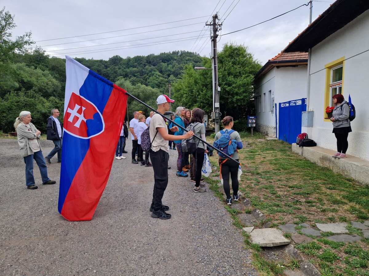 Málinec pochod protest 