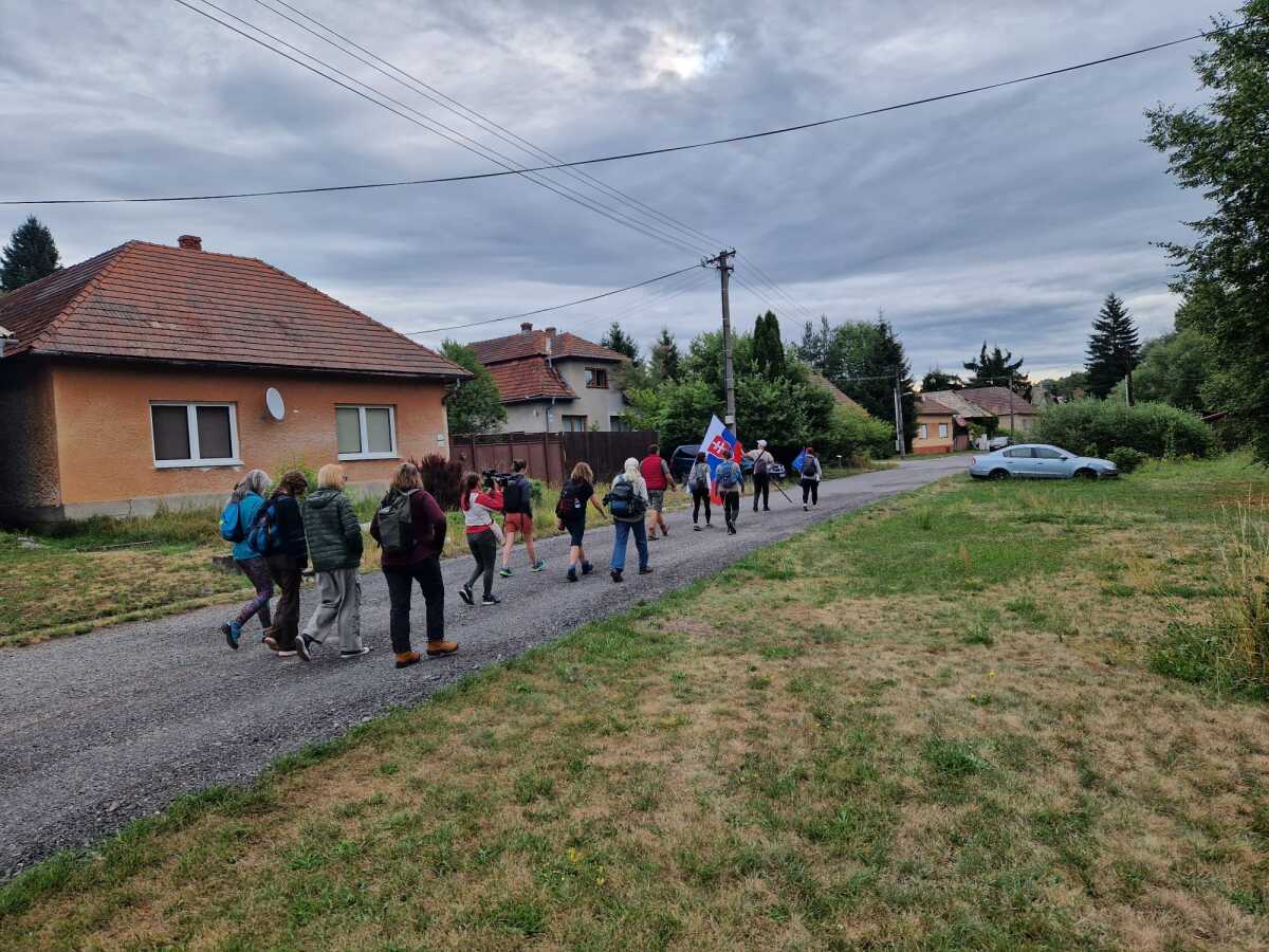 Málinec pochod protest 