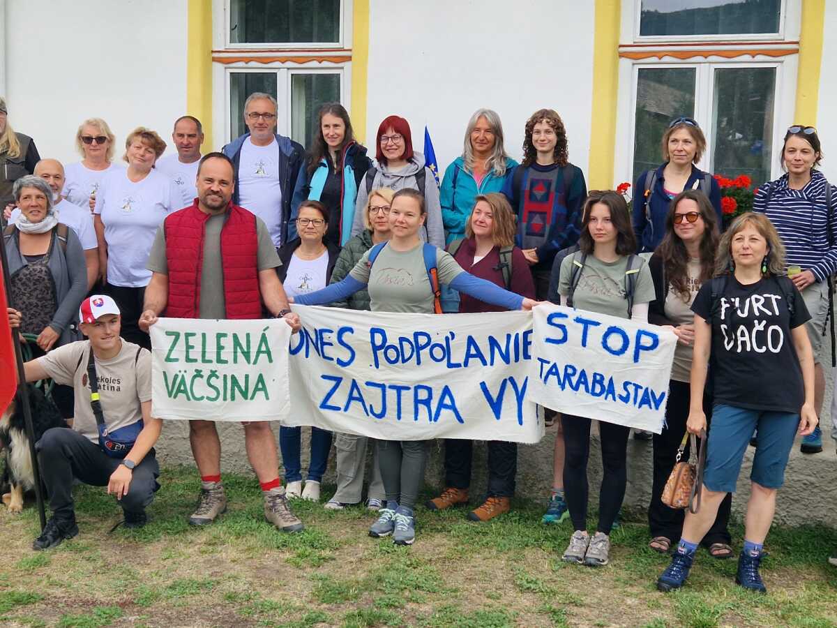 Málinec pochod protest 