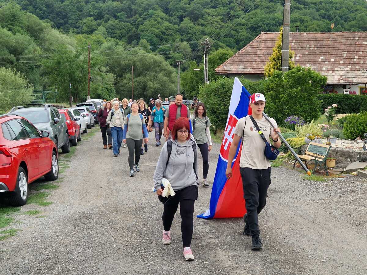 Málinec pochod protest 