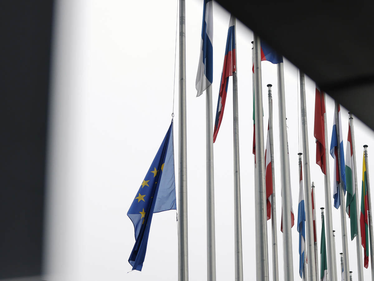 EU europska unia europarlament EÚ vlajka