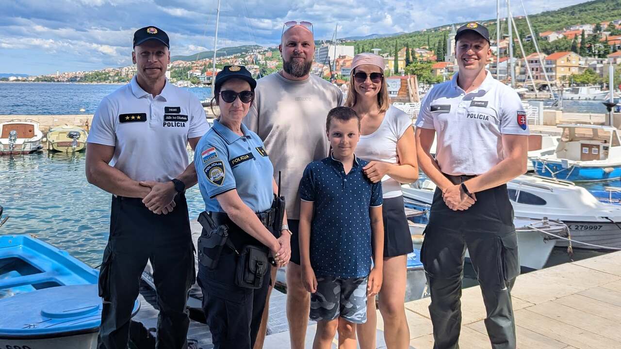 polícia v Chorvátsku