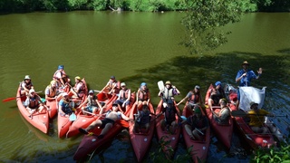 detský tábor kajak deti rieka