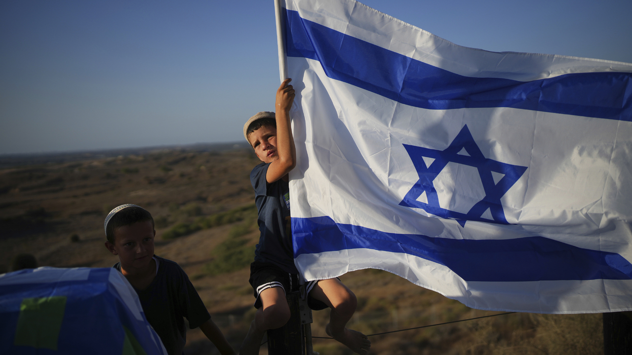 Izrael vlajka dieťa