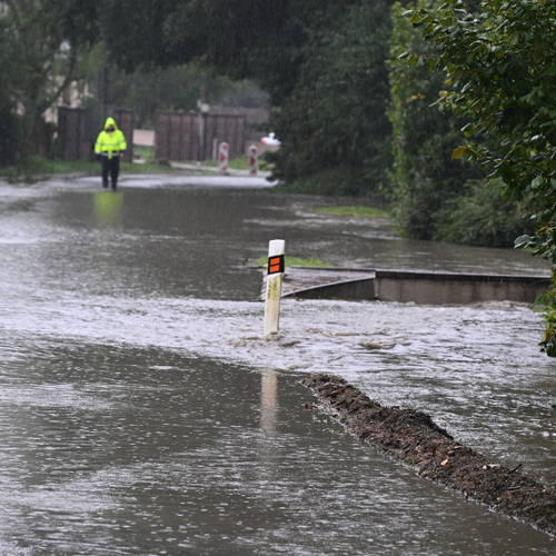 počasie povodeň búrka dážď