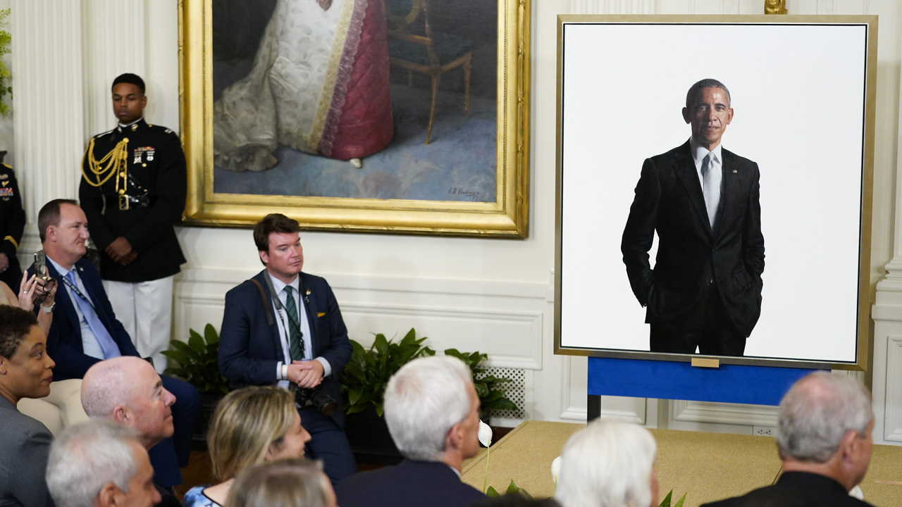 obama portret v bielom dome