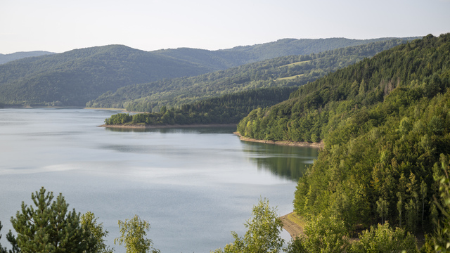 Poloniny jazero príroda les