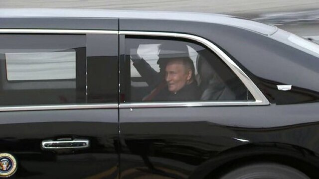 Trump Putin limuzína