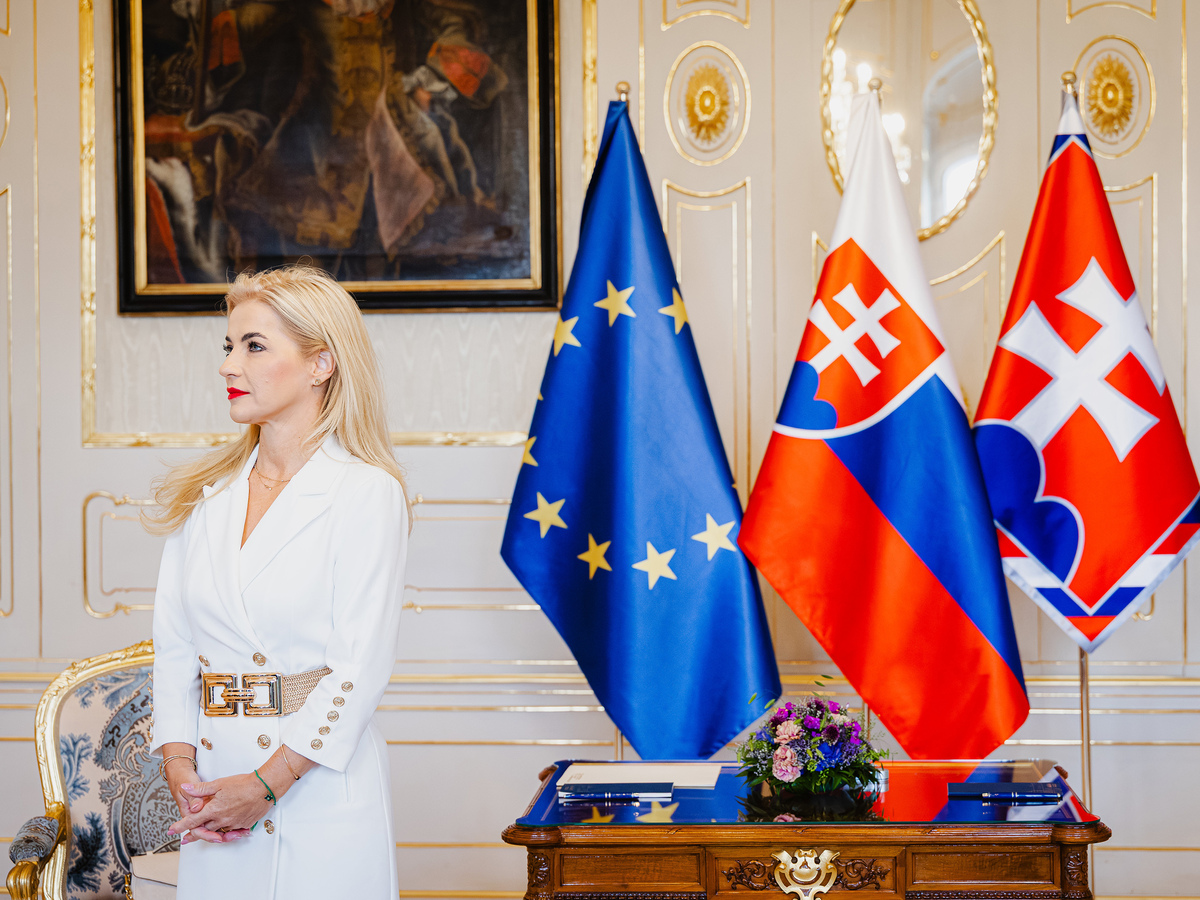 Šimkovičová vlajky EÚ Slovensko
